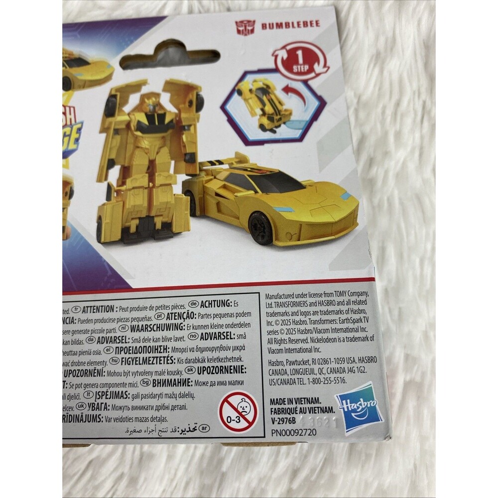 Transformers Earthspark Shash to Change Bumblebee 4.5" Action Figure Yellow - Picture 6 of 8